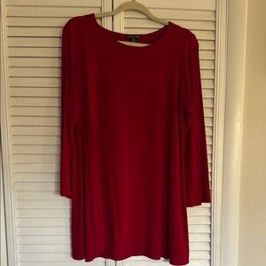 Eileen Fisher Red Long Sleeve Top
